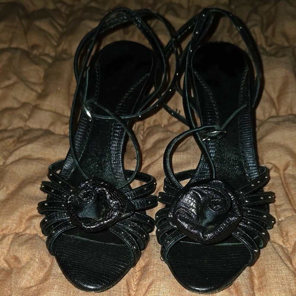 Kenneth Cole Elegant Black Strappy Women's Heels Sz9M